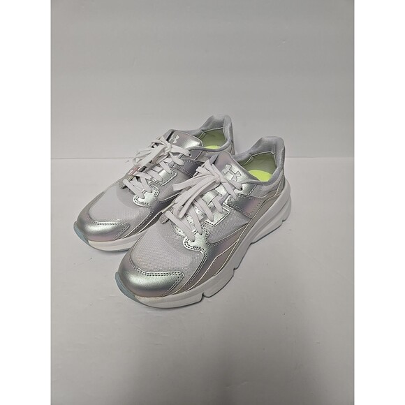 Under Armour Forge 96 HL Irid Womens 7.5 Synthetic Lace Up Trainers 3022812 100 - Picture 1 of 9